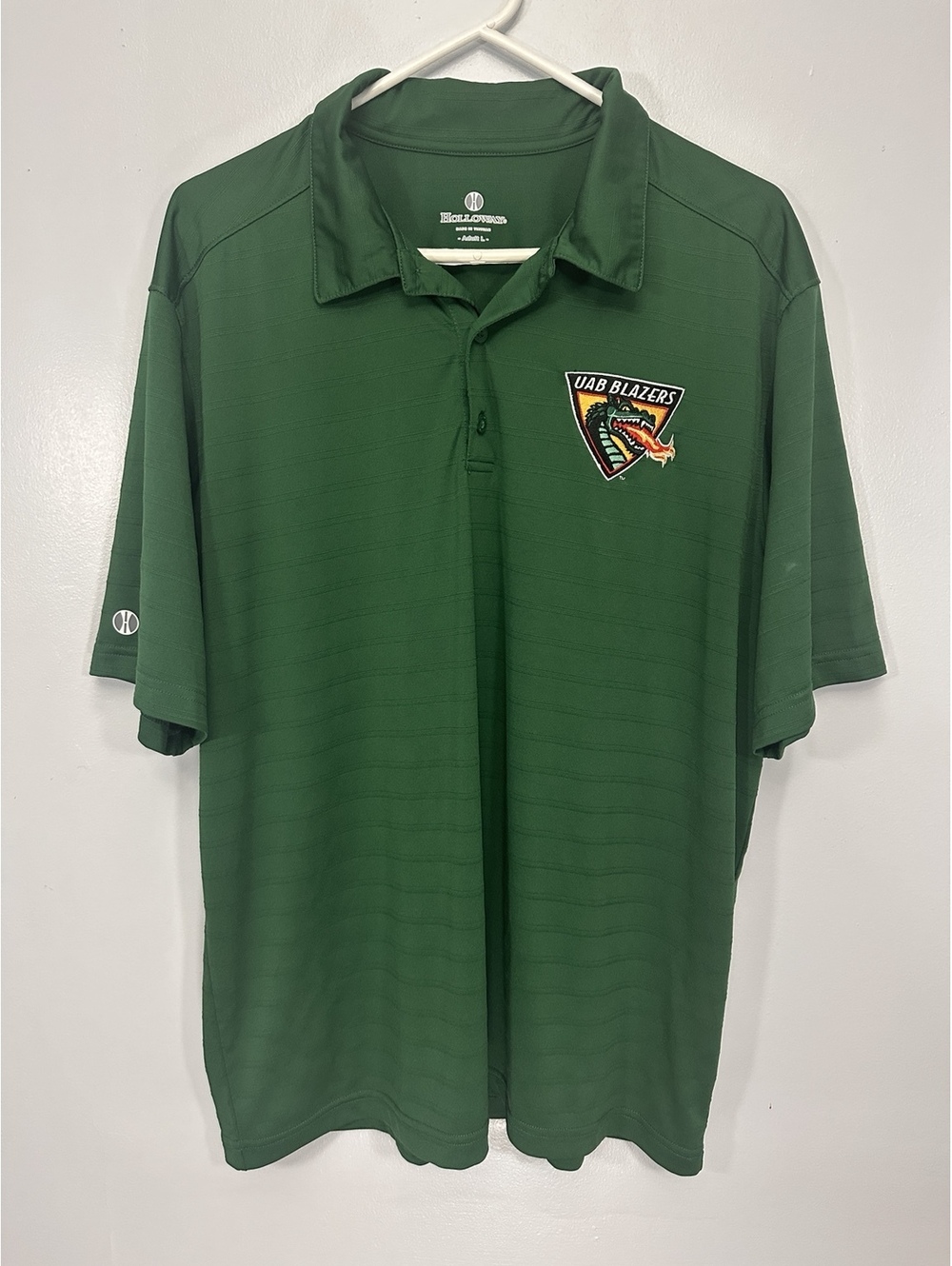 Holloway UAB Blazers Performance Polo Men's L Green Embroidered NCAA